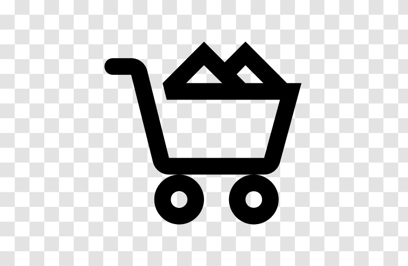 Shopping Cart Clip Art - Black And White Transparent PNG
