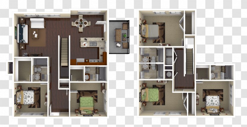 The Retreat At Orlando Floor Plan Avenue House - Bed Transparent PNG