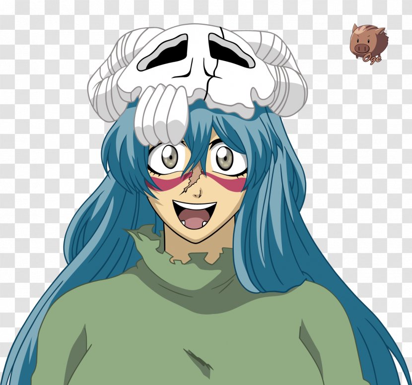 Nel Tu Bleach Nemu Kurotsuchi Nose Detroit Lions - Watercolor Transparent PNG