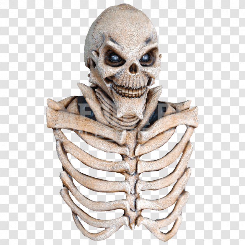 Skull Mask Skeleton Halloween Costume Clothing Accessories - Calavera Transparent PNG
