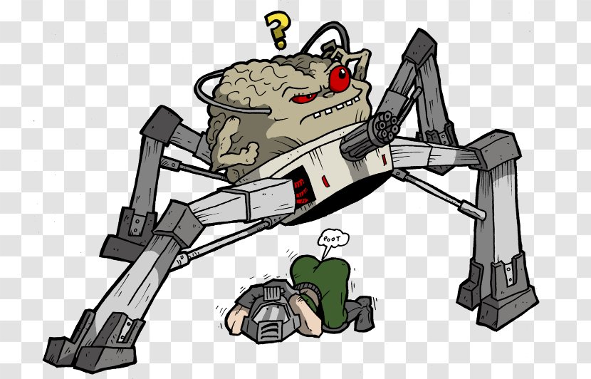 Cartoon Doomguy Robot Ton Character - Doom Engine - Basketball-background Transparent PNG