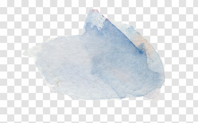 Watercolor Painting Blue - Crystal - Effect Transparent PNG