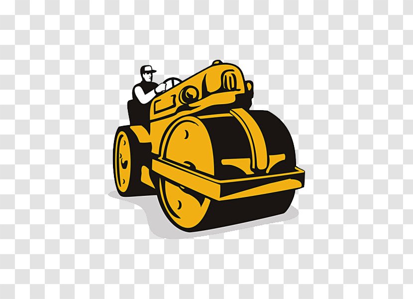 Road Roller Drawing Stock Photography Royalty-free - Clip Art - Civil Engineering Transparent PNG