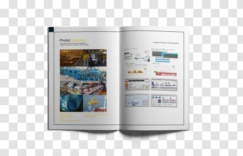 Brochure Business Electronics - One Page Transparent PNG