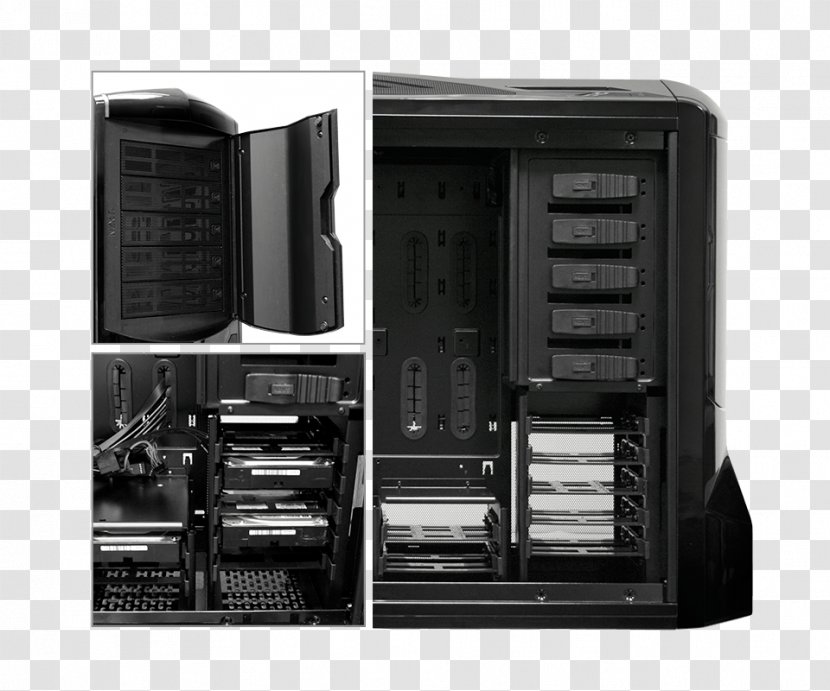 Computer Cases & Housings Power Supply Unit NZXT Phantom 410 Tower Case ATX - Multimedia Transparent PNG