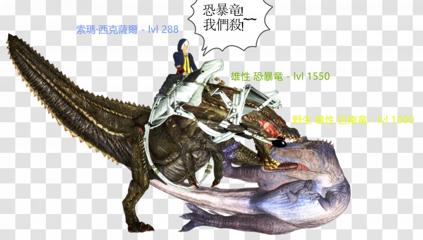 Giganotosaurus God Eater Art ARK: Survival Evolved Dinosaur - Wiki - Ark Transparent PNG