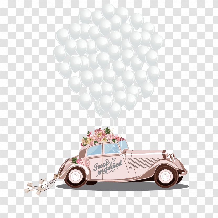 Wedding Invitation Marriage Bridegroom Cartoon - Love - Romantic Car Transparent PNG
