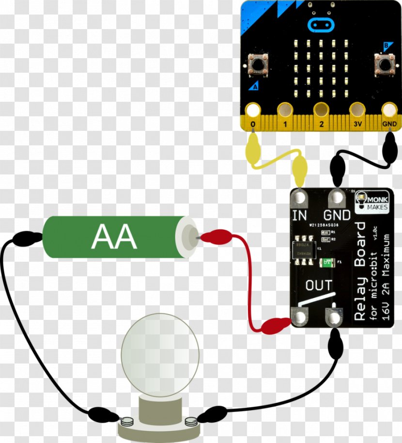 Relay Micro Bit Wiring Diagram Electronics BBC - Pimoroni - Old Monk Transparent PNG