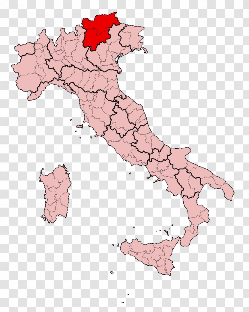 Regions Of Italy Tuscany Lombardy Trentino-Alto Adige/South Tyrol Campania - Wikipedia - Title Bar Transparent PNG