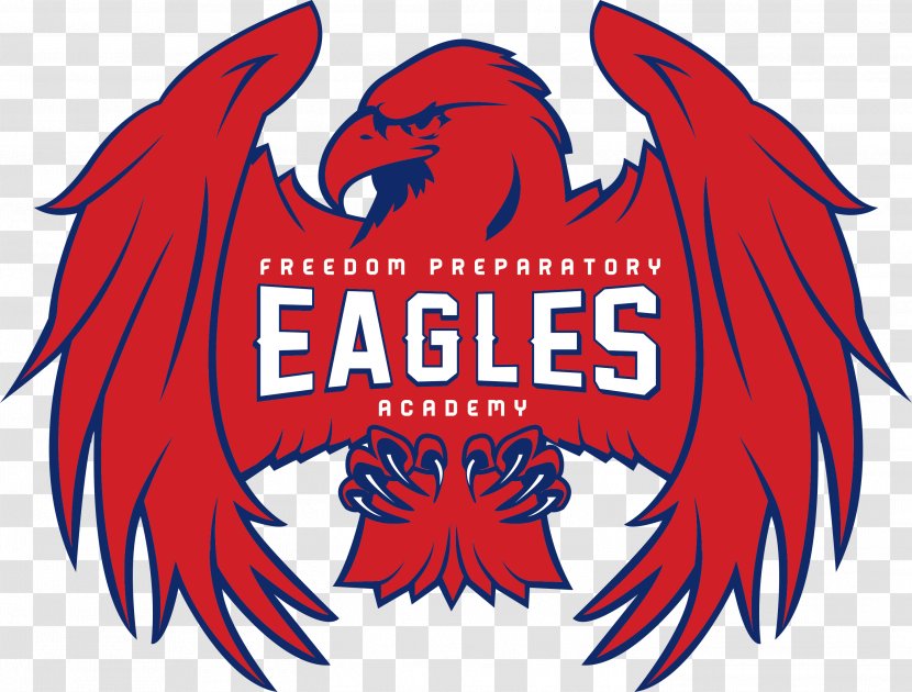 Logo Graphic Design - Red - Eagle Mascot Transparent PNG