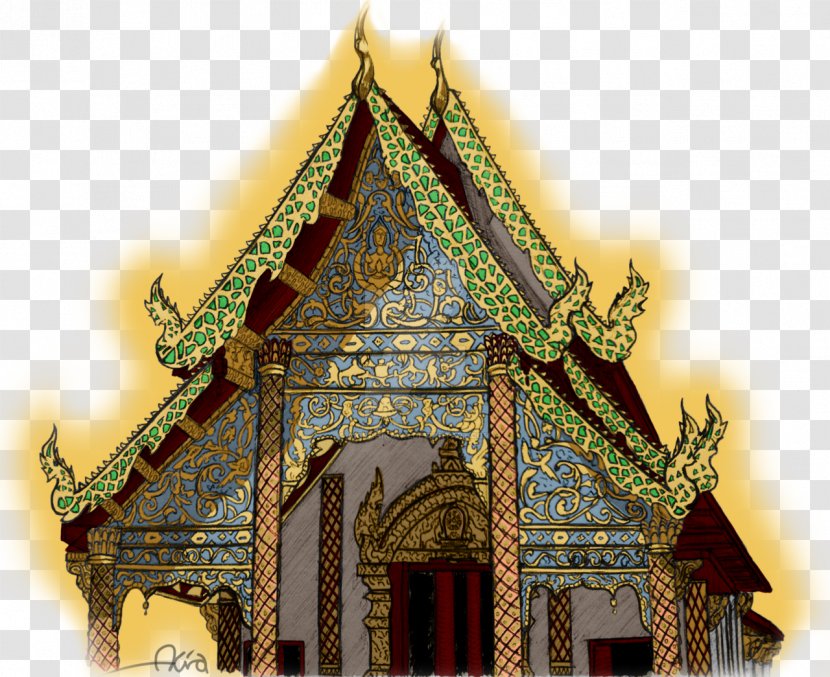 Wat Facade Chinese Architecture Shrine - Temple Thai Transparent PNG