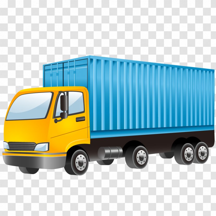 Cargo Van Semi-trailer Truck - Freight Transport - Goods Wagons Transparent PNG