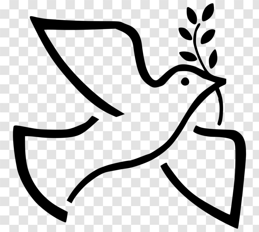 Peace Symbols Olive Branch Doves As - Monochrome - Symbol Transparent PNG