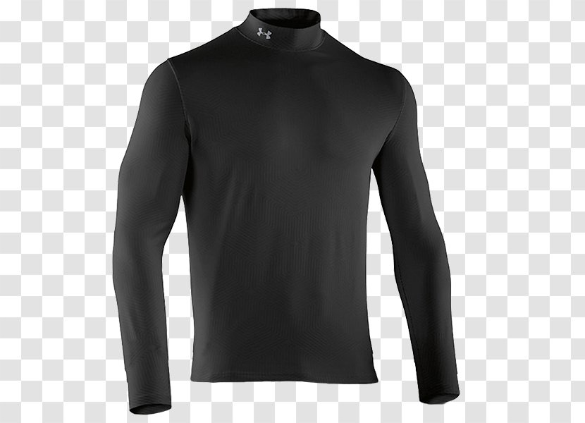 Long-sleeved T-shirt Under Armour Clothing - Black Transparent PNG