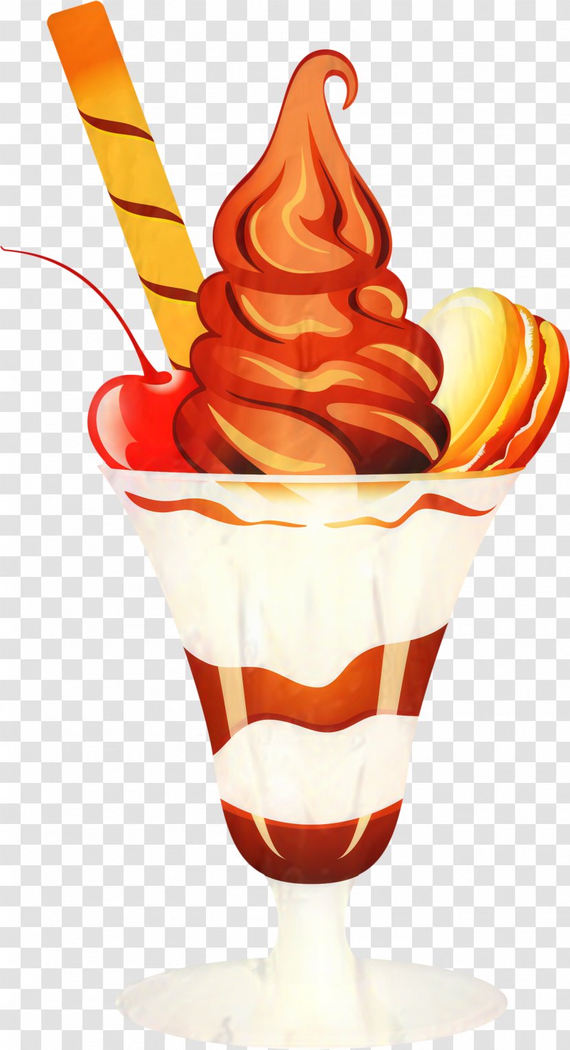 Ice Cream Cone Background - Dish Transparent PNG