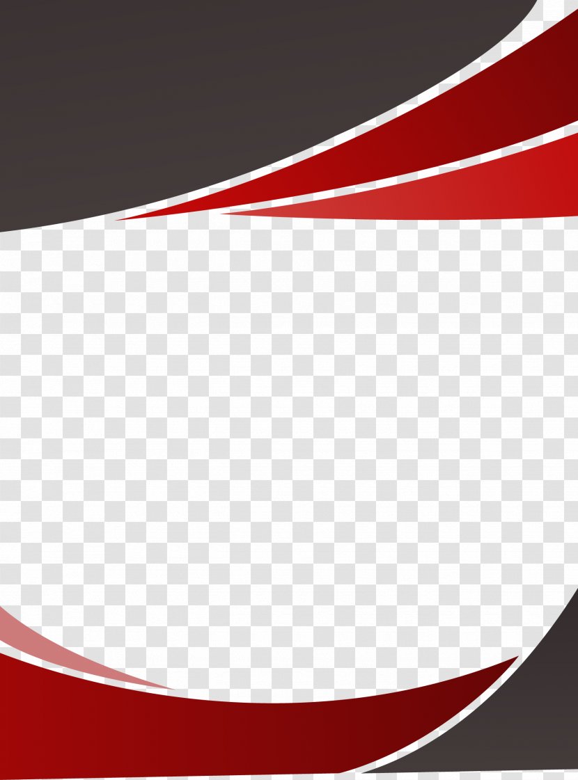 Euclidean Vector Download - Grey - Red Decoration Border Background Transparent PNG