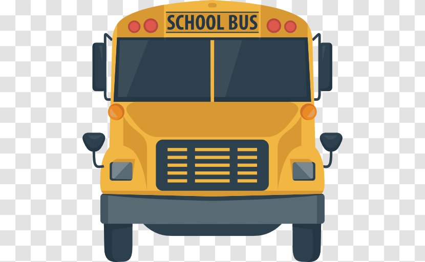 School Bus Taxi Student Icon - Free Public Transport Transparent PNG