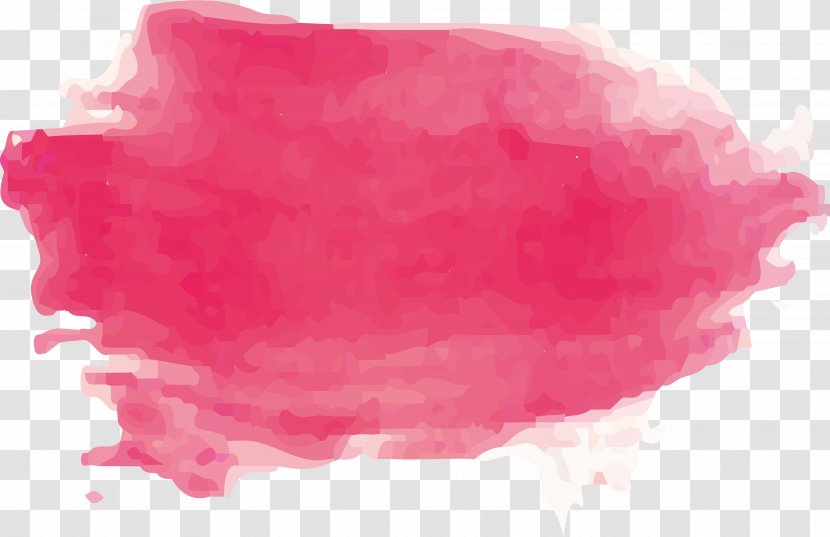 Watercolor Painting Brush - Red - Pink Transparent PNG
