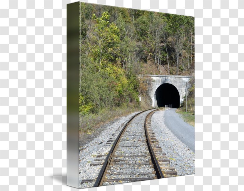 Forest Tree - Tunnel - Train On Tracks Transparent PNG