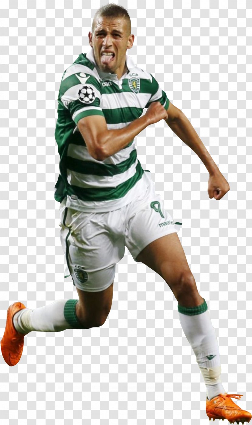 Islam Slimani Sporting CP Portugal National Football Team Manchester United F.C. Jersey - Sports Equipment Transparent PNG