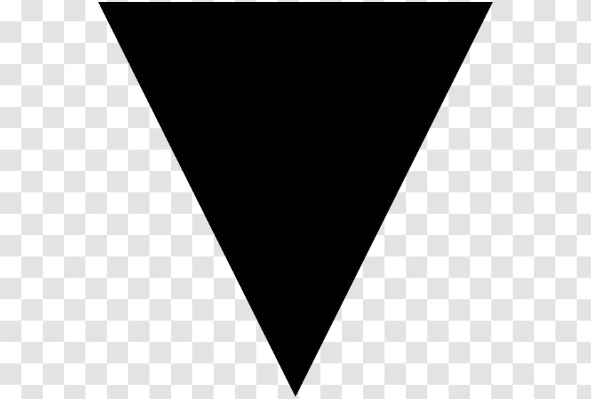 Arrow Black Triangle - Symmetry Transparent PNG