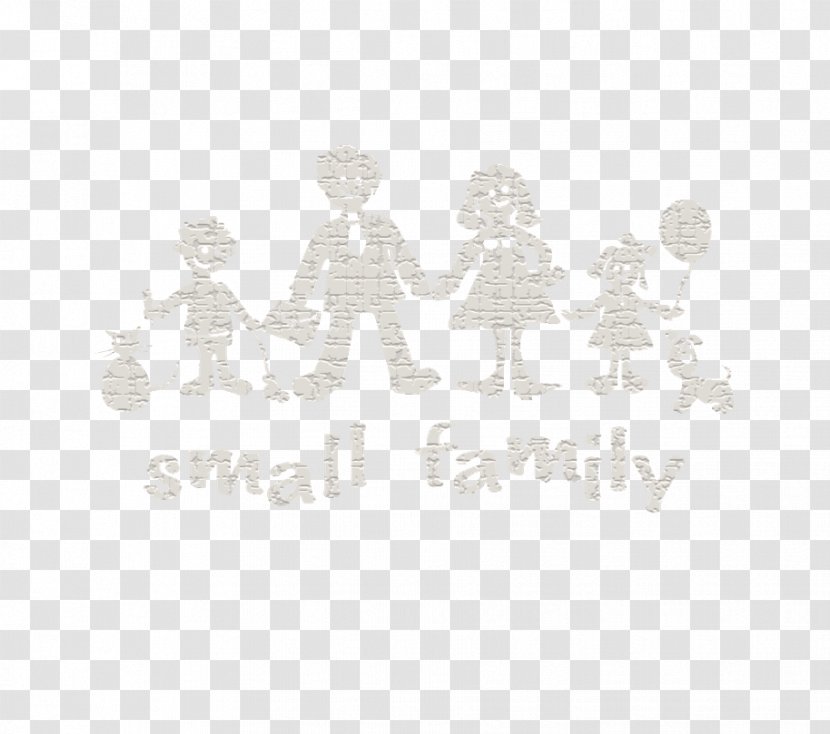 White Logo Font - Small Family Transparent PNG
