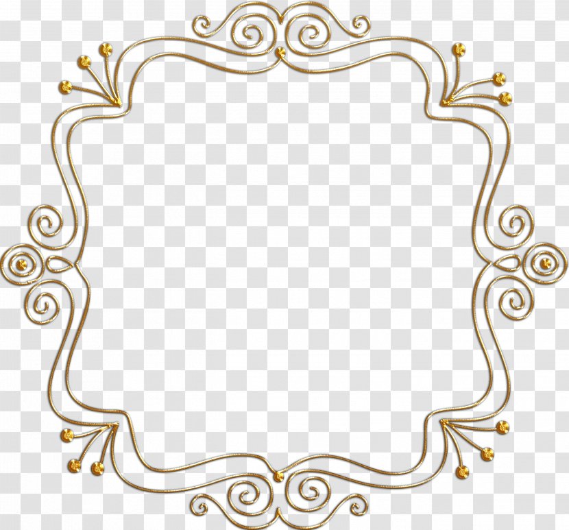 Gold Frame - Chart - Body Jewelry Transparent PNG