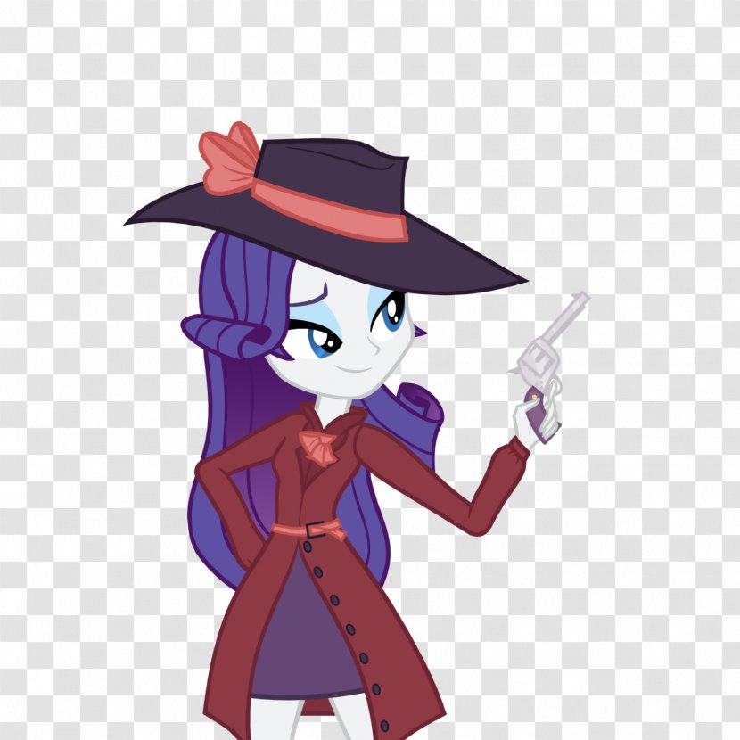 Rarity My Little Pony: Equestria Girls Rainbow Dash - Heart - Detective Transparent PNG