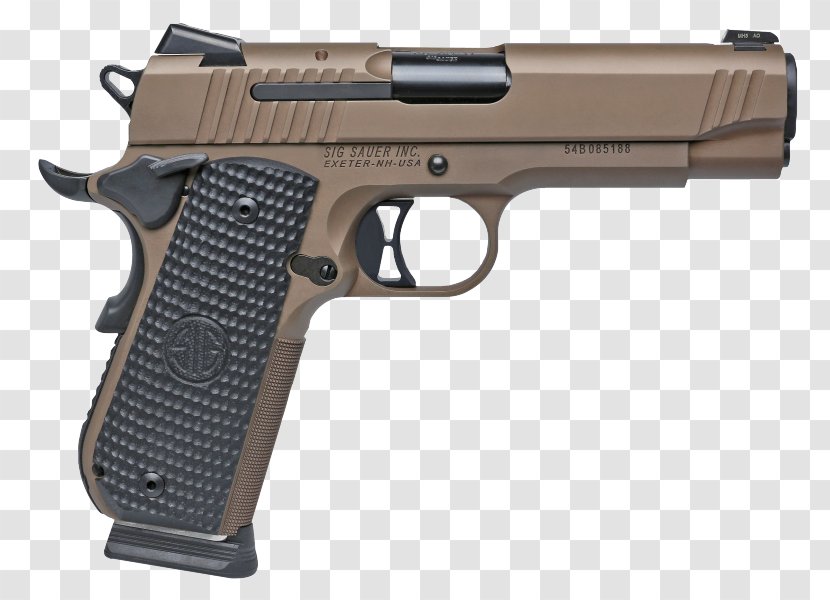 M1911 Pistol .45 ACP SIG Sauer 1911 - Weapon - Handgun Transparent PNG