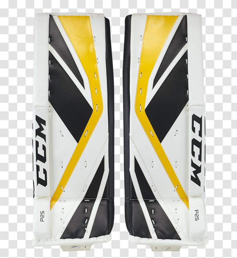 Goaltender CCM Hockey Bauer Blocker Pads - Yellow Transparent PNG