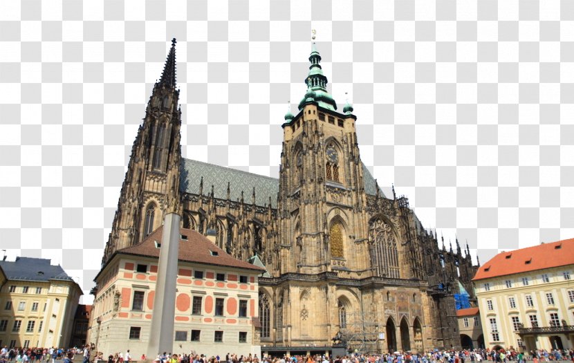 Prague Castle St. Vitus Cathedral Charles Bridge Slovakia Tourist Attraction - Steeple - Victor's Transparent PNG