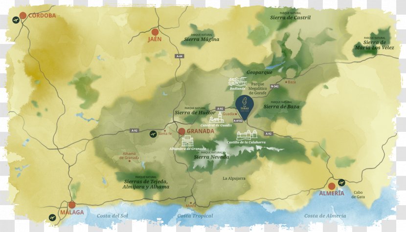 Guadix Casas Cueva Del Tío Tobas Map Earth House Cave Transparent PNG