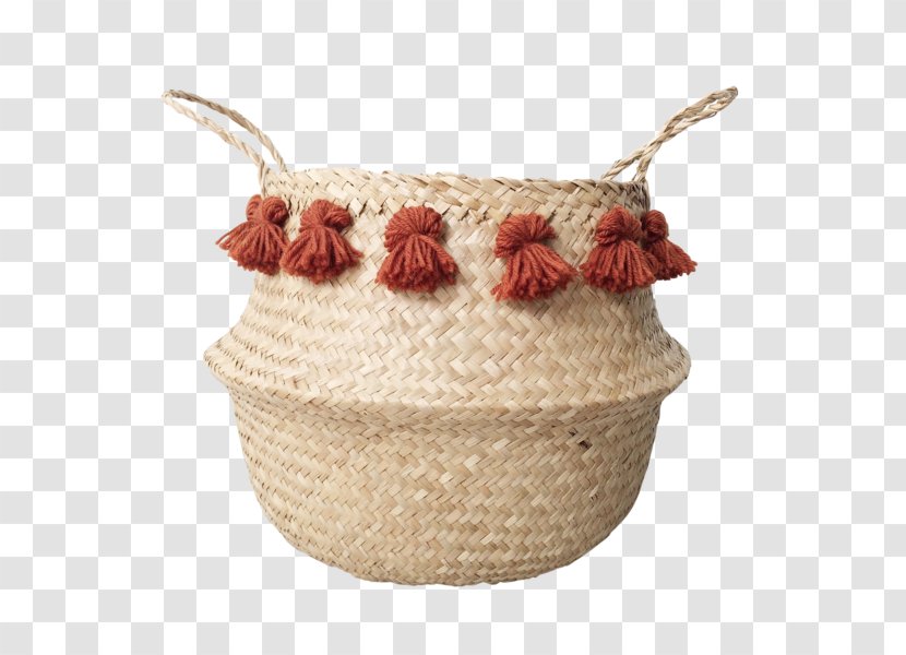 Basket Seagrass Rattan Handle Joss & Main Transparent PNG