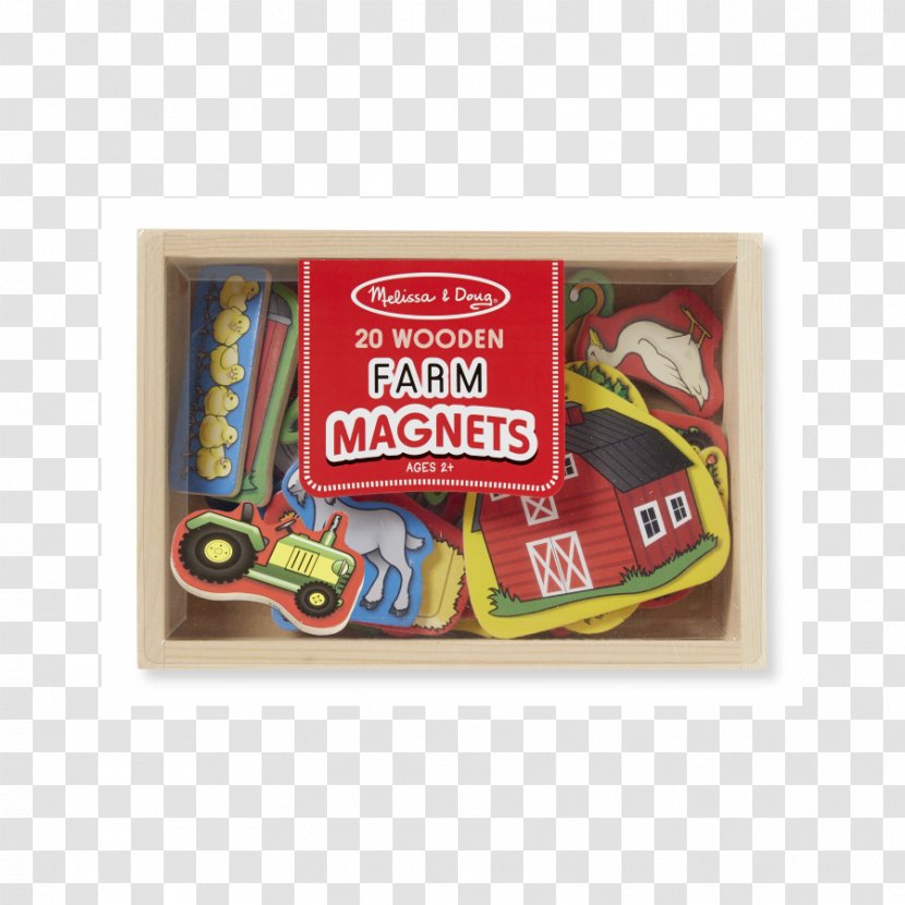 Melissa & Doug Wooden Farm Magnets Toy Amazon.com Craft - Game Transparent PNG