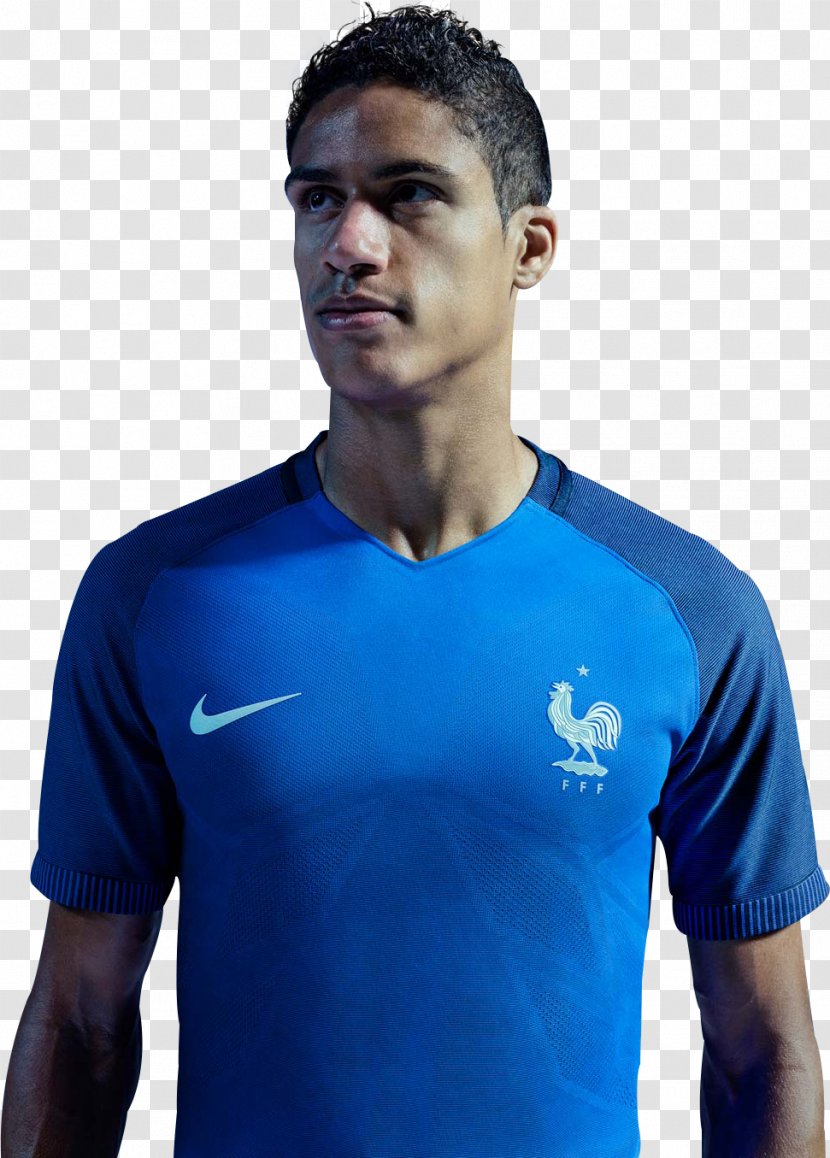 T-shirt Raphaël Varane UEFA Euro 2016 France National Football Team 2018 World Cup - Blue Transparent PNG