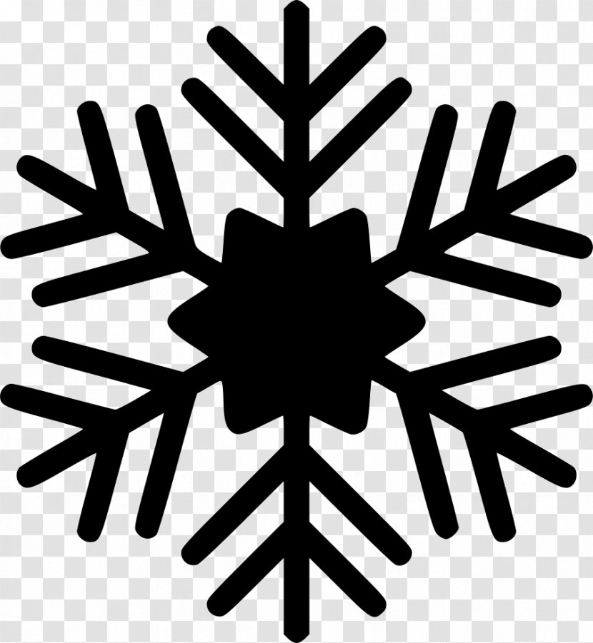Clip Art Snowflake Vector Graphics Christmas Day Illustration - Black And White Transparent PNG