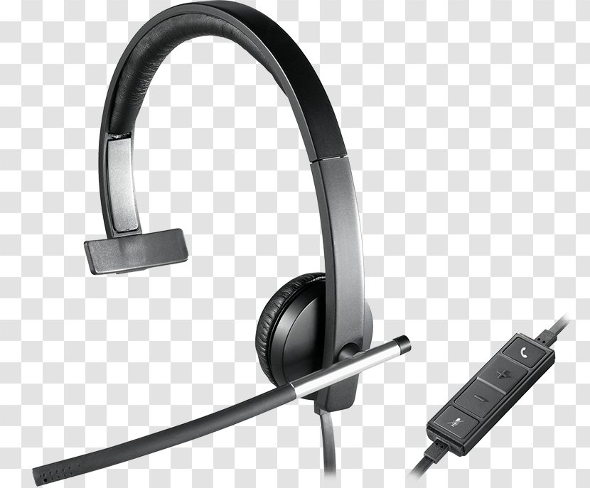 Logitech H650e Headset Headphones USB - Phone Transparent PNG