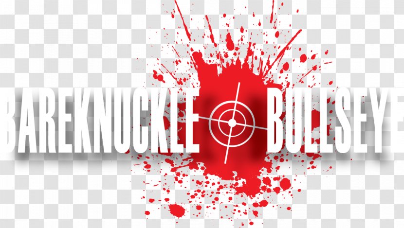 Logo Bareknuckle Bullseye Brand Font - Blood Stain Transparent PNG