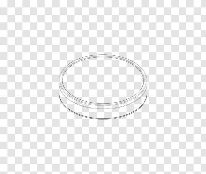 Material Circle Body Jewellery Silver - White Transparent PNG
