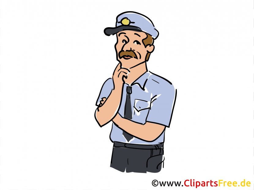 Finger Professional Cartoon - Policeman Transparent PNG