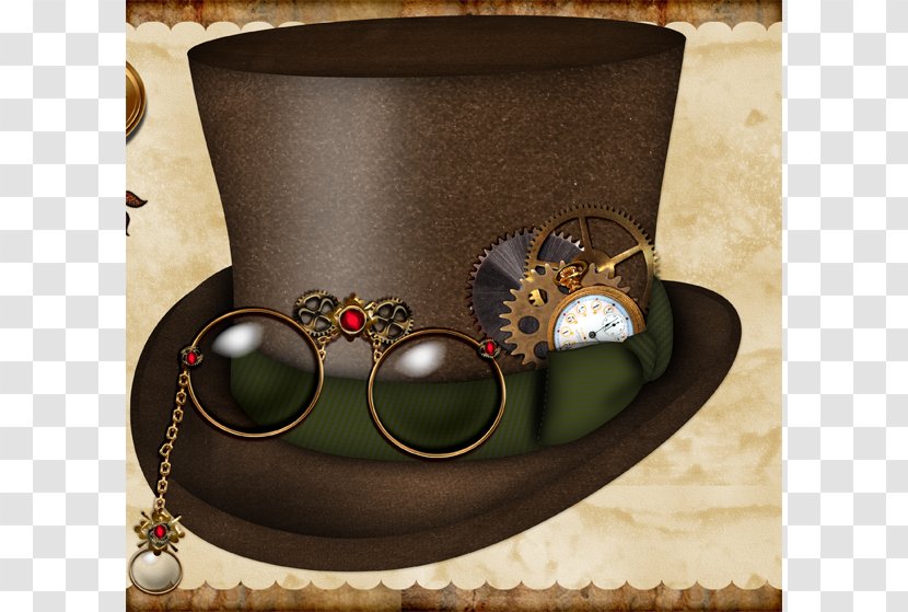 Steampunk Top Hat Clip Art - Cliparts Transparent PNG