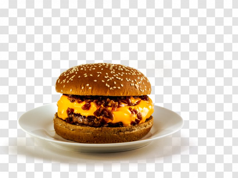 Hamburger Cheeseburger Fast Food Breakfast Sandwich Veggie Burger - Dish - Cheddar Transparent PNG