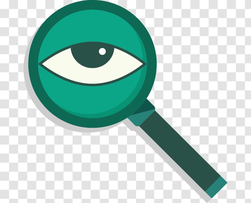 Magnifying Glass Euclidean Vector Eye - Green - And Transparent PNG