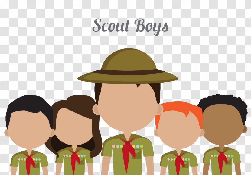 Scouting Camping Euclidean Vector Illustration - Human Behavior - Little Fresh Boy Scout Icon Transparent PNG