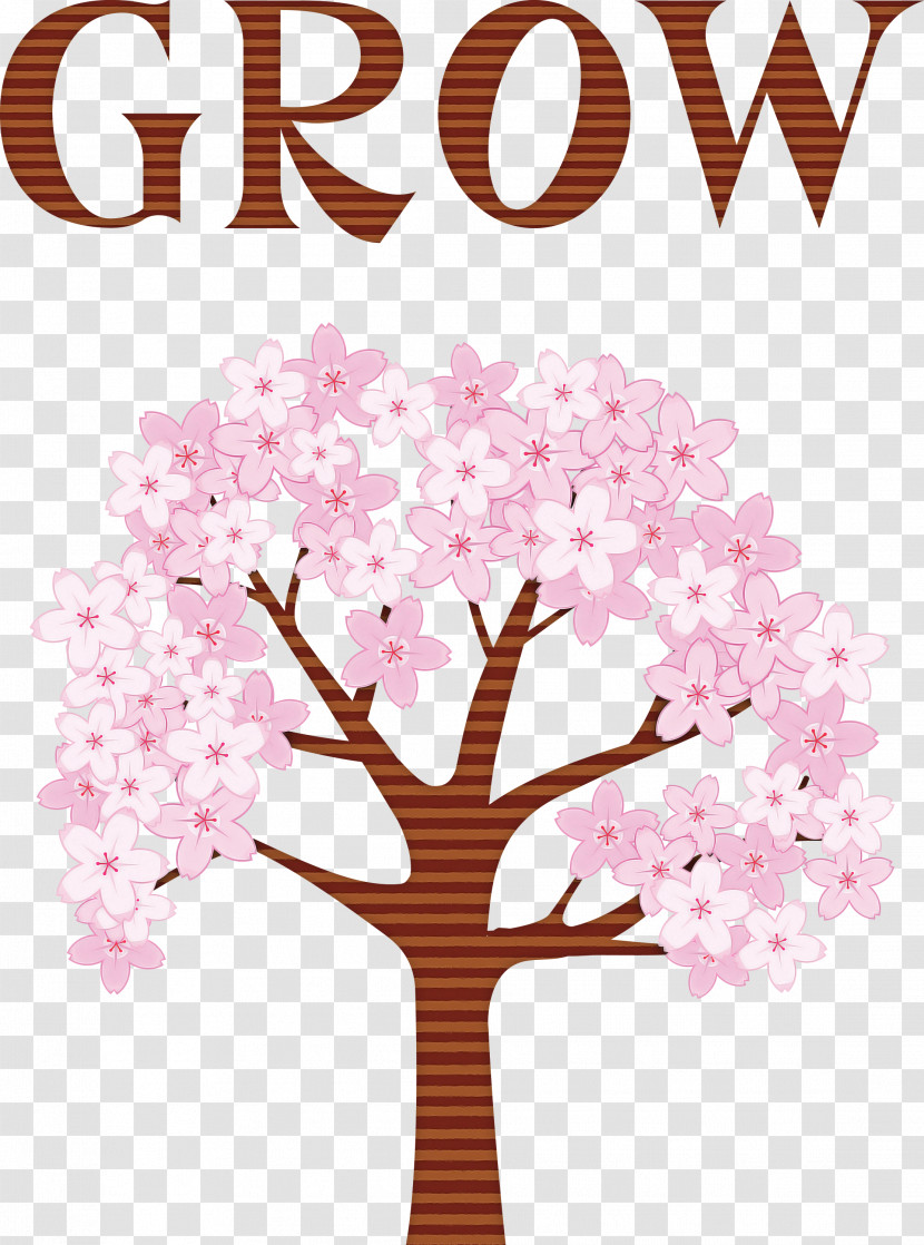 GROW Flower Transparent PNG