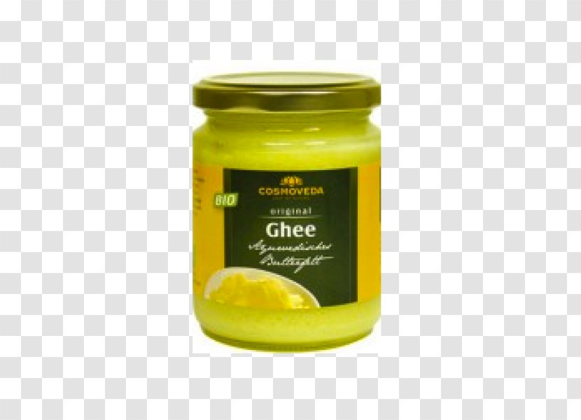 Organic Food COSMOVEDA Indian Cuisine Clarified Butter Ghee - Sauces Transparent PNG