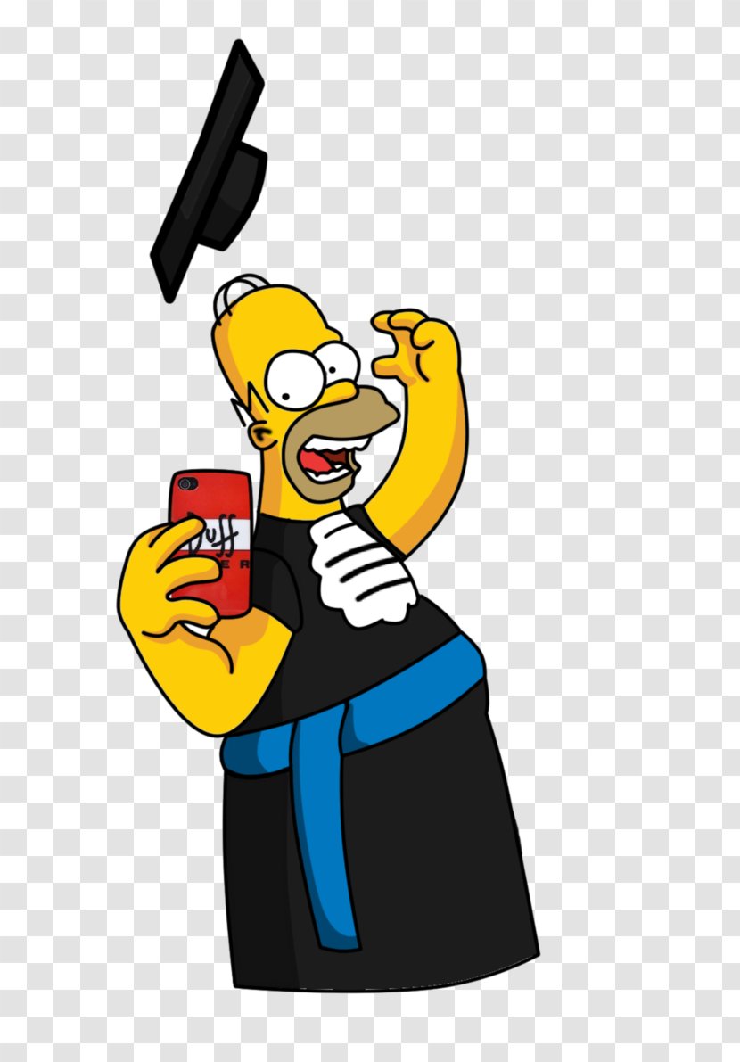 Homer Simpson Graduation Ceremony Art Clip - Simpsons - Invitation Poster Posters Transparent PNG