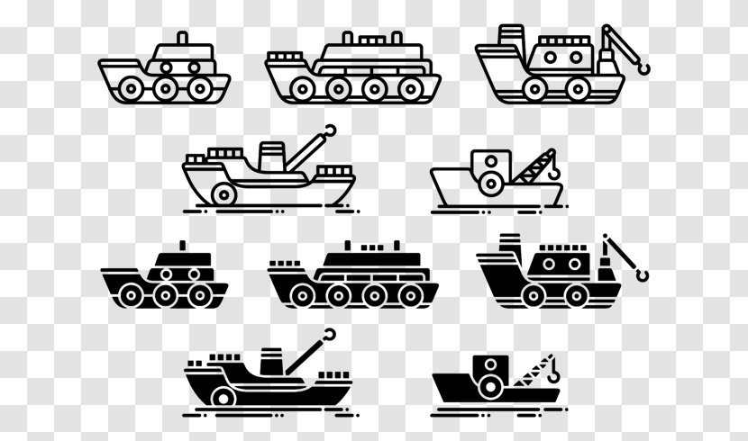 Tugboat Ship Barge Vector Graphics - Anchor Handling Tug Supply Vessel Transparent PNG