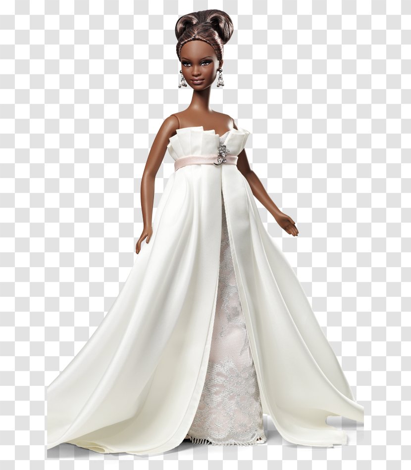 Barbie Doll Wedding Dress Fashion - Watercolor - European Style Lace Transparent PNG