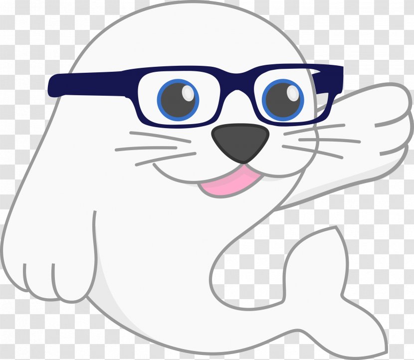Whiskers Kitten Glasses Snout Goggles - Silhouette Transparent PNG